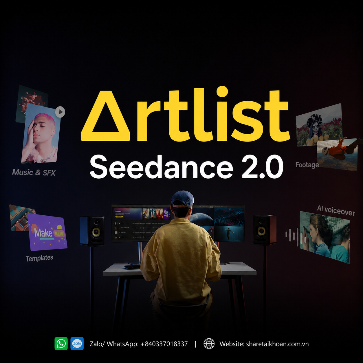 Share tài khoản Artlist giá rẻ
